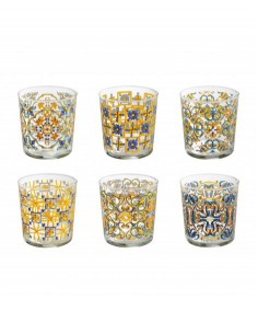 Conjunto 6 Vasos Decorado...