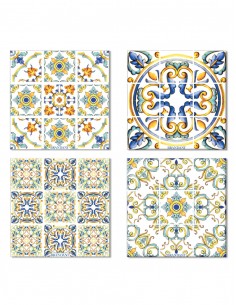 Set 4 Posavasos Ceramica...