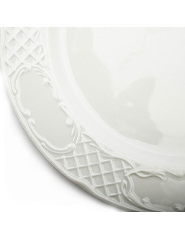 Plato LLano 28 Cm Porcelana Blanca Augusta Viejo Valle B233